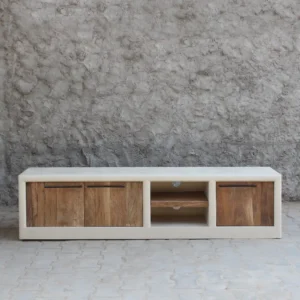Mueble Tv de Efecto Cemento con Tiradores Ibiza