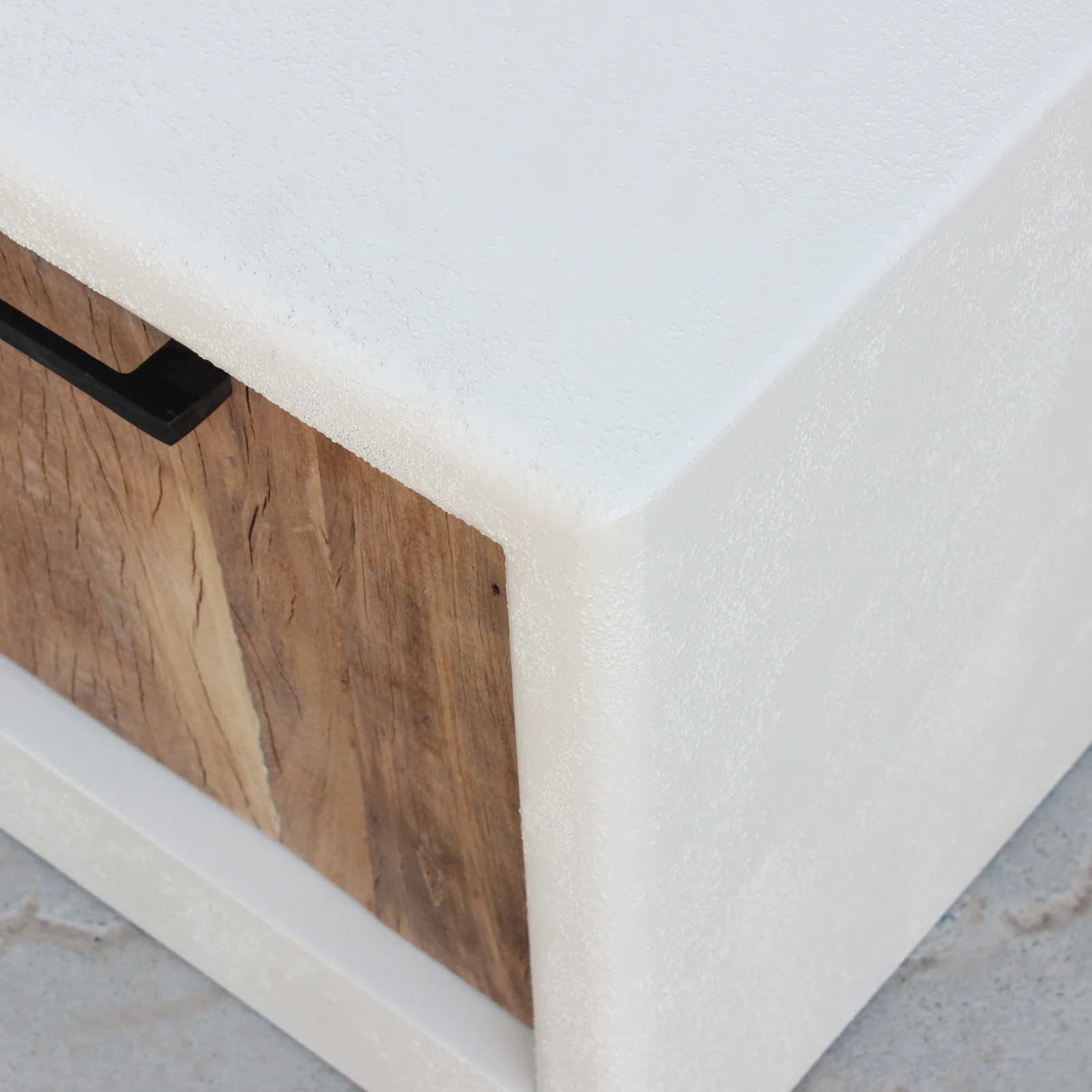 Mueble Tv de Efecto Cemento con Tiradores Ibiza - Imagen 6