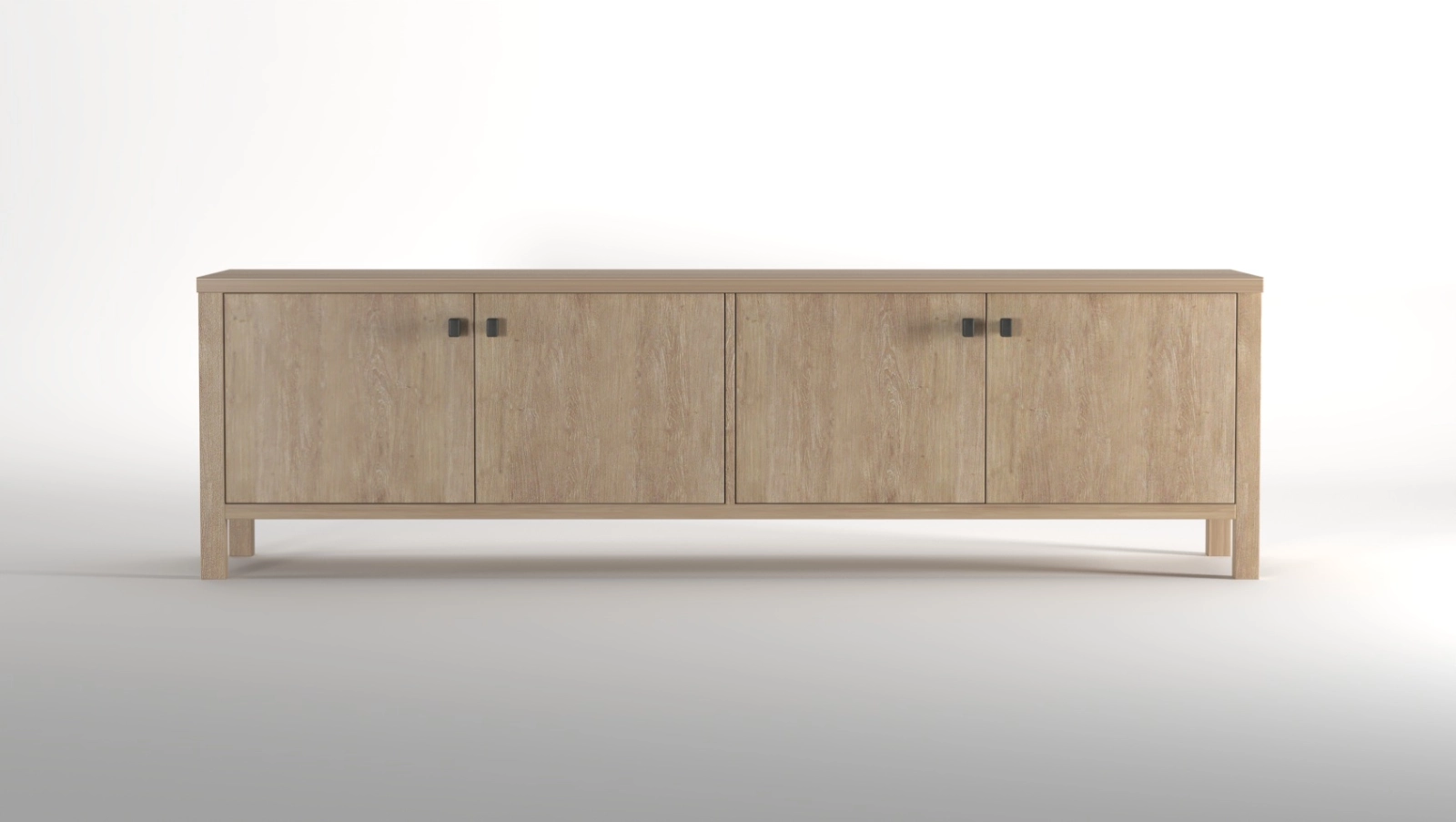 Mueble Tv 170cm en Mango y DM Blanqueado Oregon
