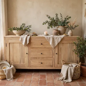Aparador 180cm en Mindi Natural Provenza